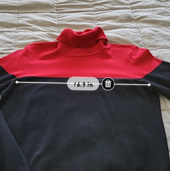 Red & Black Calvin Klein Turtleneck - Picture 4 of 5